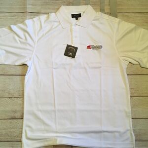 Crisp White Polo Shirt with Classic Design